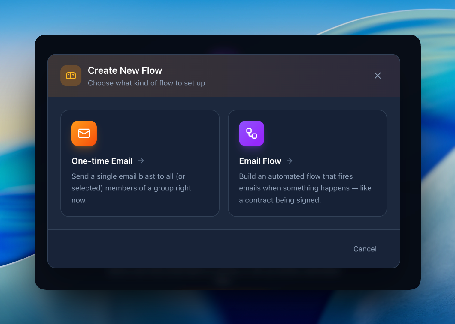 Email automation triggers